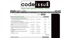 Desktop Screenshot of codeissue.com
