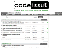 Tablet Screenshot of codeissue.com